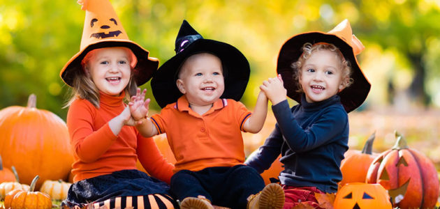 Children at Halloween