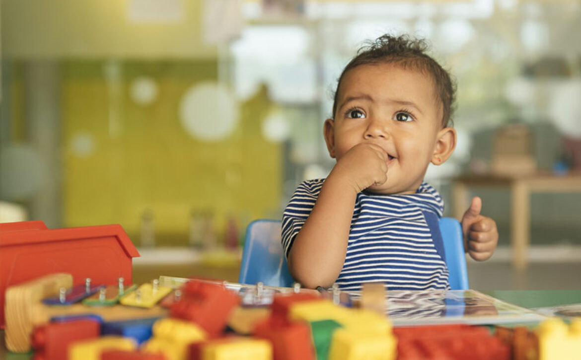 Toddler Playing at Child Care