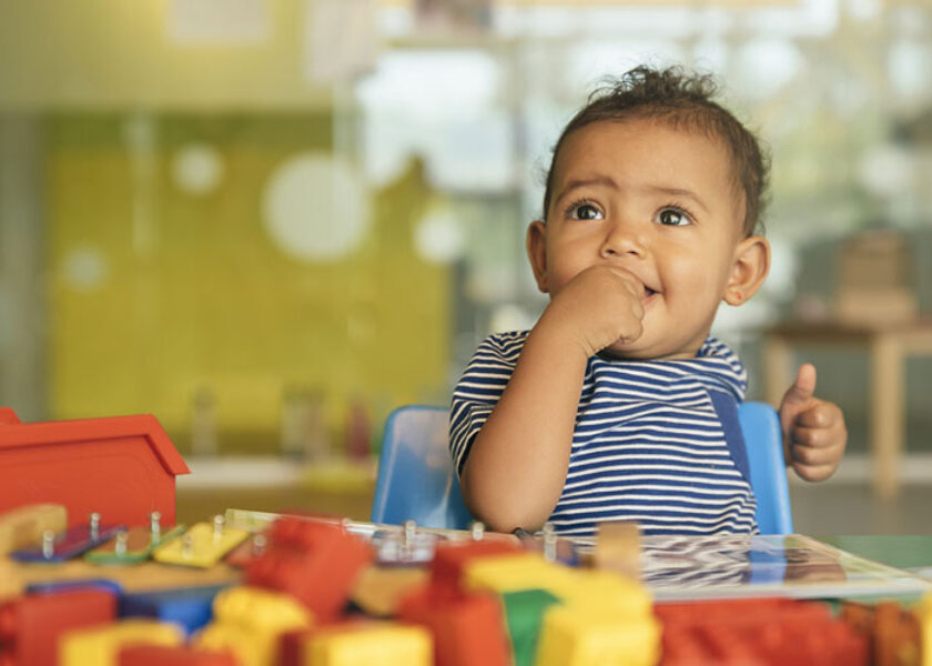 Toddler Playing at Child Care