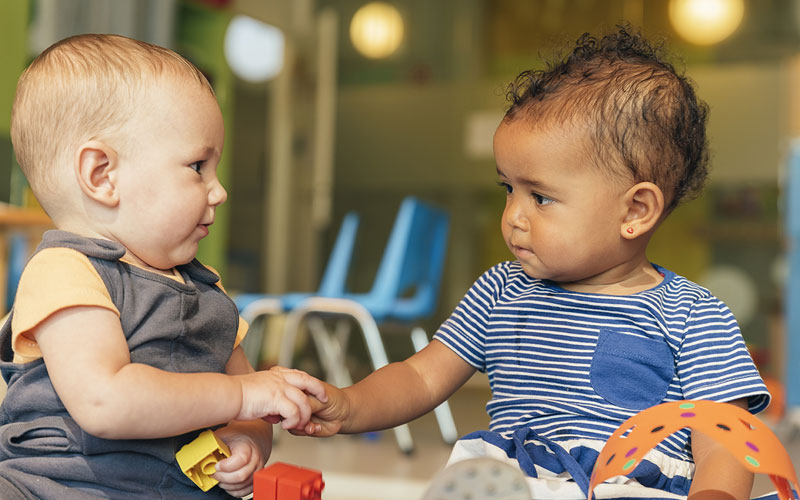 Toddlers Playing