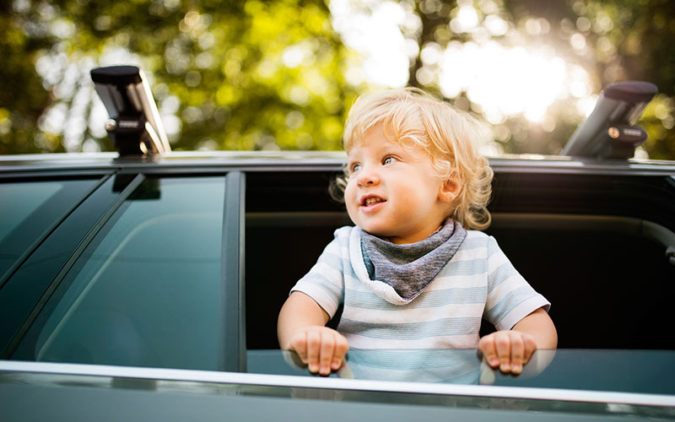 Toddler in a Car