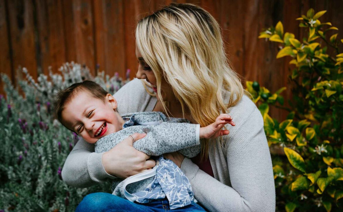 Mom Playing With Her Son