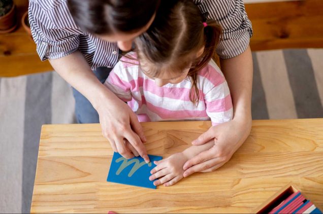 Preschool Student Learning Vocabulary