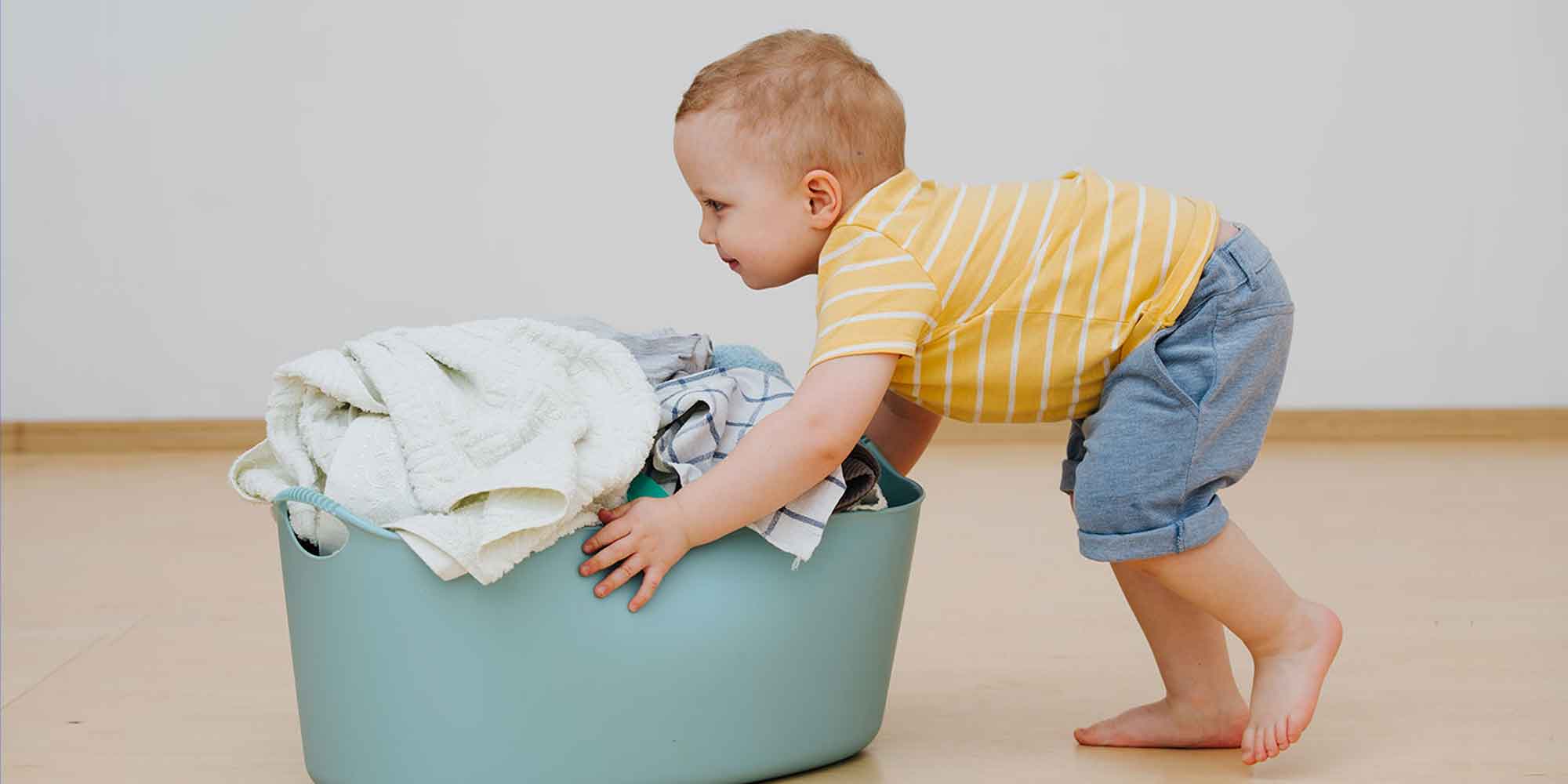 Toddler Helping With Household Chores