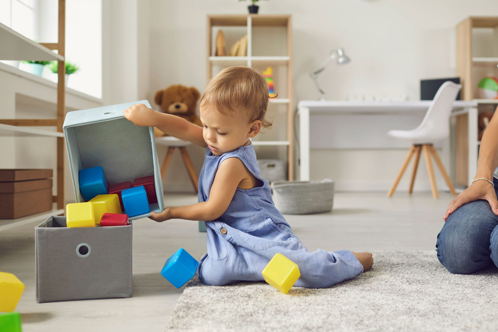 Toddler Helping With Household Chores