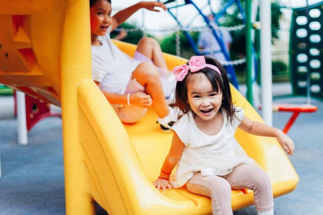 Toddler Playing Outside